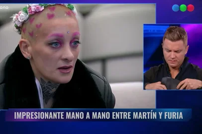 Eliminação de Furia do Big Brother da Argentina causa confusão nos estúdios.<!-- NICAID(15792850) -->