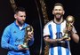 Messi ganha estátua e é igualado a Pelé e Maradona em homenagem da Conmebol