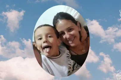 Djenifer e Pietro, mãe e filho mortos em acidente na RSC-287, em Vale do Sol<!-- NICAID(15975018) -->