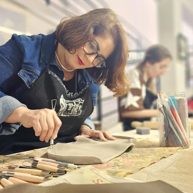 Aula de cerâmica, case Luciana Martini, designer de moda<!-- NICAID(16122961) -->