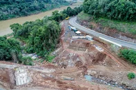 BENTO GONÇALVES, RS, BRASIL, 10/06/2025. Um ano de obras na BR470. (Neimar De Cesero/Agência RBS)<!-- NICAID(16056498) -->