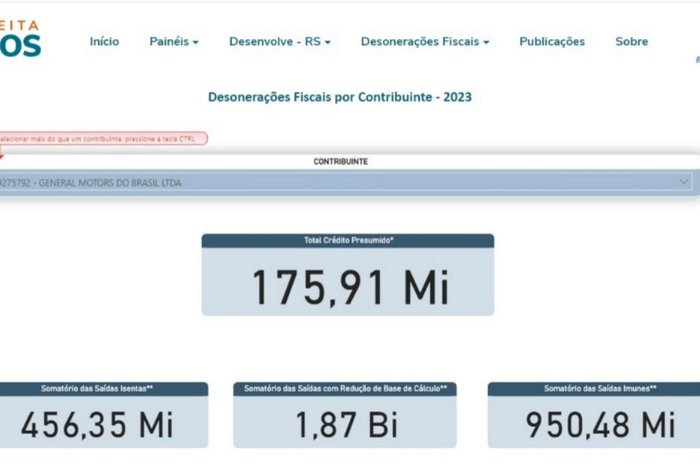 Secretaria da Fazenda / Reprodução
