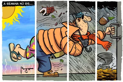 PORTO ALEGRE, RS, BRASIL, 17-08-2026: Charge do Fraga. Foto: Gilmar Fraga/Grupo RBS<!-- NICAID(16347698) -->