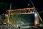 Primeira peça da ponte sobre o Rio das Antas, entre Farroupilha e Nova Roma do Sul, é posicionada<!-- NICAID(15633750) -->