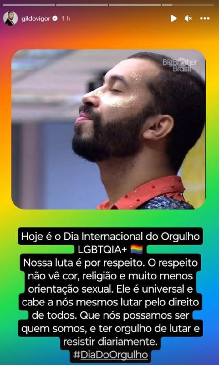 Reprodução / @gildovigor Instagram