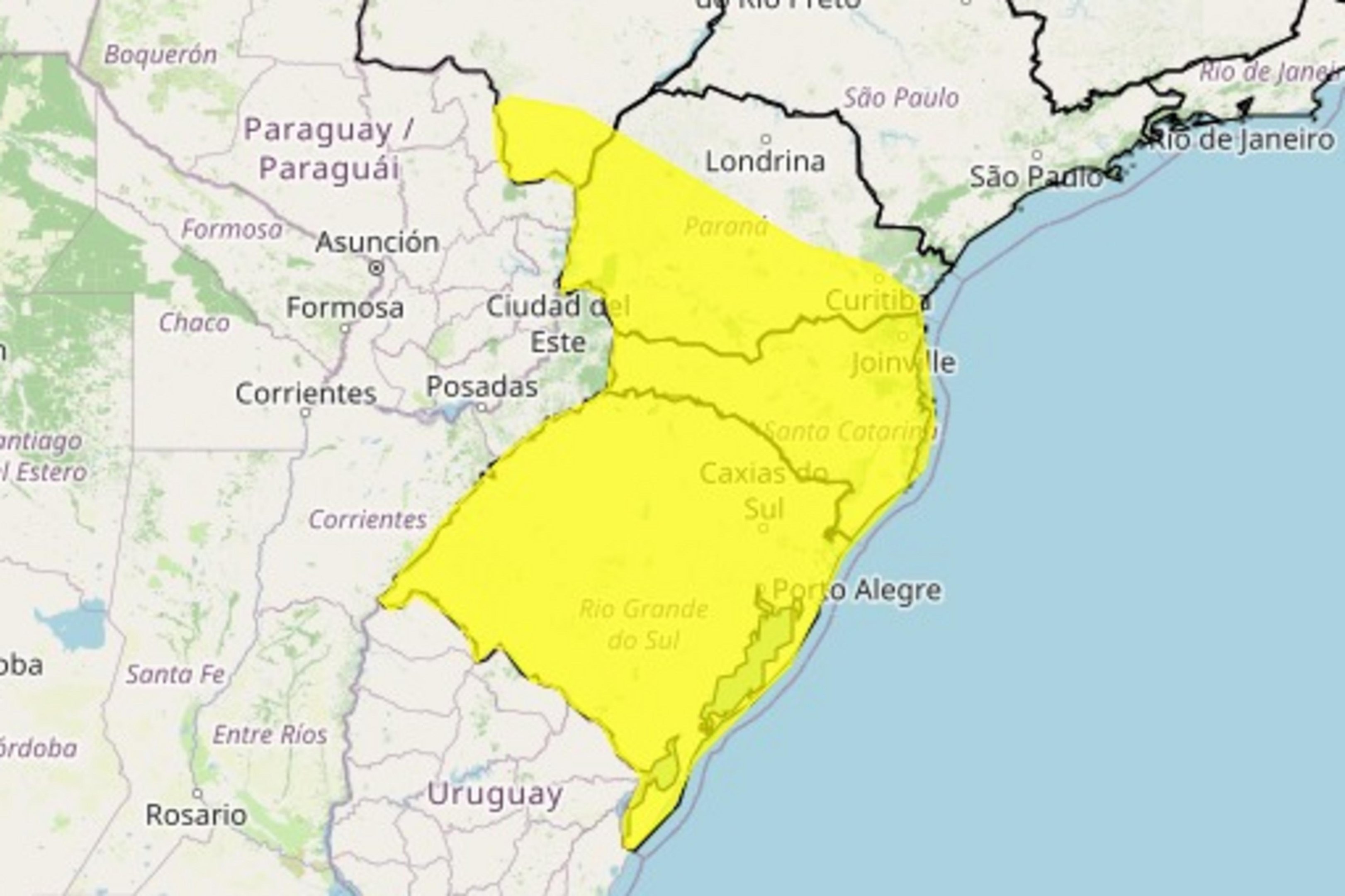 RS tem alerta para tempestade e queda de granizo; veja at&eacute; quando vale