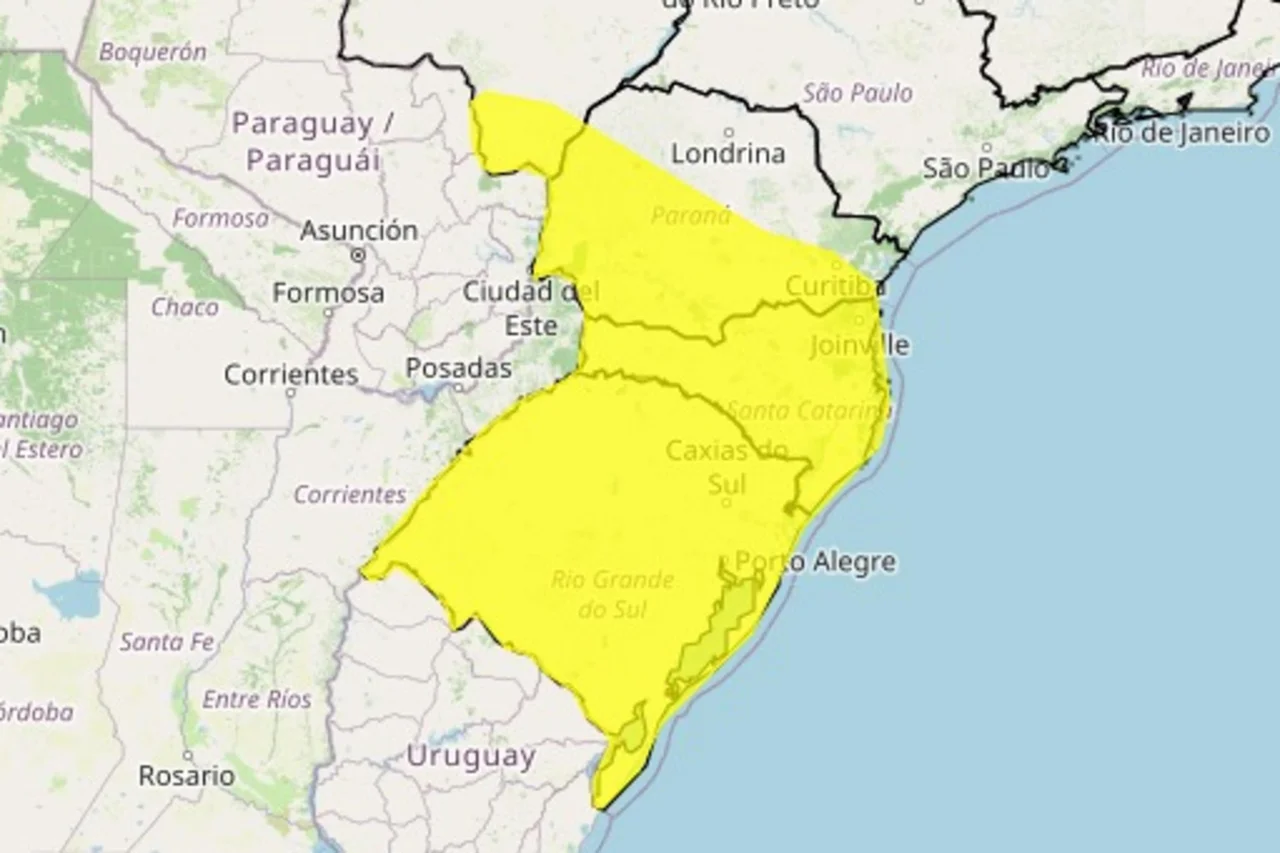 Instituto Nacional de Meteorologia (Inmet)/Reprodução