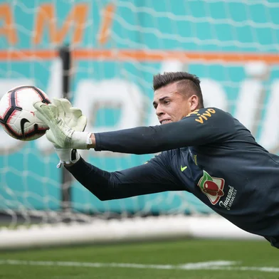 Treino da Seleção Brasileira masculina no Hard Rock Stadium, em Miami.Na foto, o goleiro Ivan.<!-- NICAID(15638694) -->