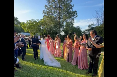 Momento da cerimônia na Charqueada Boa Vista<!-- NICAID(16182632) -->