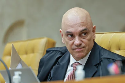 Ministro Alexandre de Moraes durante sessão plenária do STF.Foto: Fellipe Sampaio /STF<!-- NICAID(15979837) -->