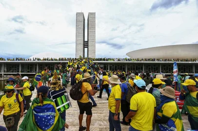 Invasão aos Três Poderes 8 de janeiro em Brasília<!-- NICAID(15538471) -->