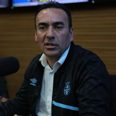 Porto Alegre, RS, Brasil - Marcelo Marques, o proprietário do Grupo Marquespan, que em 2025 financiou a compra da gestão da Arena do Grêmio por R$ 130 milhões, para depois doá-la ao clube, fala ao Sala de Redação.Indexador: jeff botega<!-- NICAID(16111030) -->