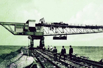 Obras dos molhes de Rio Grande, inauguradas em 1915<!-- NICAID(15977803) -->