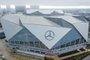 USA, Atlanta, October 2019: Aerial view on Mercedes-Benz Stadium in Atlanta, GeorgiaFonte: 305521469<!-- NICAID(15616493) -->