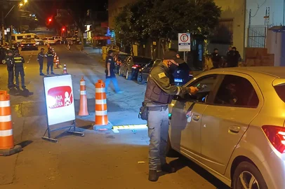 Durante fiscalização da Operação Balada Segura, em Caxias do Sul, 43 motoristas foram flagrados dirigindo sob influência de álcool em Caxias do Sul. A ação ocorreu das 00h51 às 04h20 deste domingo (23), na rua Vinte de Setembro, no bairro São Pelegrino.<!-- NICAID(15982164) -->