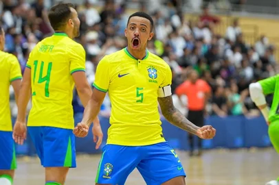 João Vítor, o Neguinho, jogador da Seleção Brasileira de Futsal em 2025.