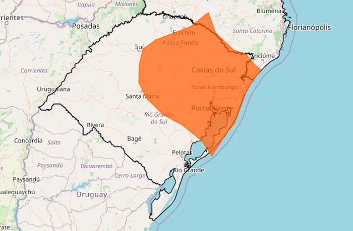Instituto Nacional de Meteorologia (Inmet) / Reprodução