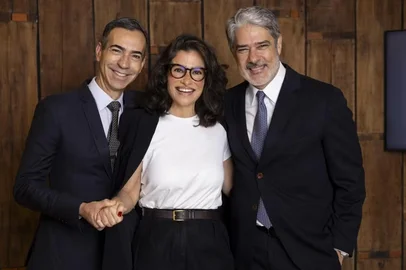 William Bonner se despede do 'Jornal Nacional'; Renata Vasconcellos e César Tralli formarão nova dupla<!-- NICAID(16114694) -->