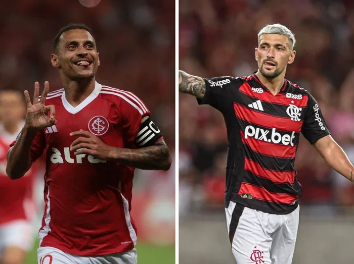 Montagem sobre fotos / Paula Reis/Flamengo e Jefferson Botega/Agência RBS