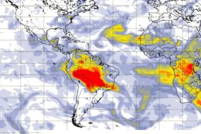 Serviço de Monitoramento Atmosférico / União Europeia / Reprodução Serviço de Monitoramento Atmosférico / União Europeia / Reprodução