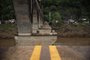Muçum, RS, BRASIL, 04/10/2023-Trinta dias após enchente, ponte de Muçum continua sem previsão de ser restaurada.  Foto: Anselmo Cunha/Agencia RBS<!-- NICAID(15559678) -->