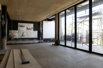 PORTO ALEGRE, RS, BRASIL, 03.02.2025: Andamento das obras do Museu de Arte Contemporânea do RS no 4 distrito. Foto: Camila Hermes/Agencia RBS<!-- NICAID(15968022) -->