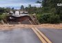 Chuvarada em Santa Maria danifica 11 pontes, isola moradores e deixa 70% da cidade sem água