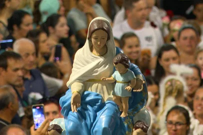 Milhares participam da Romaria de Nossa Senhora Consoladora, em Ibiaçá, no norte do RS<!-- NICAID(15689040) -->