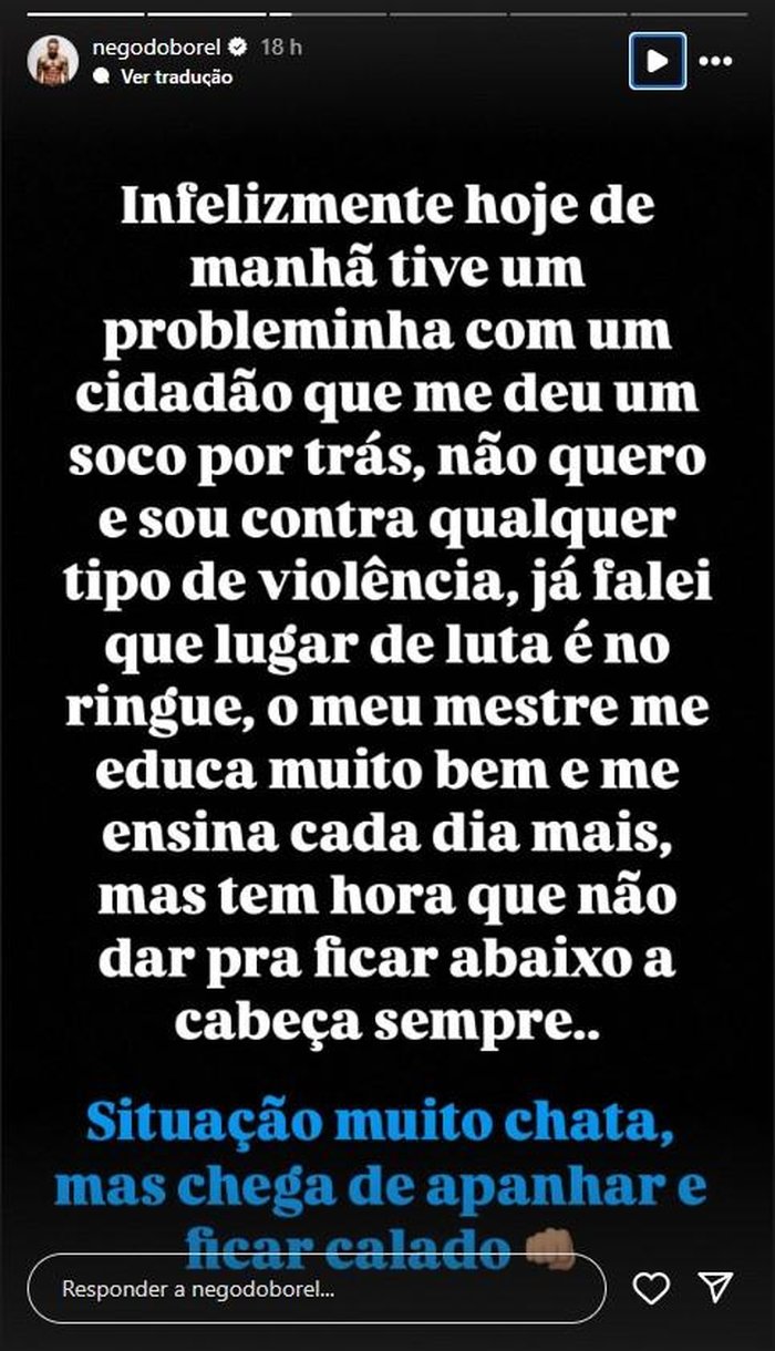 Reprodução / @negodoborel / Instagram Reprodução / @negodoborel / Instagram