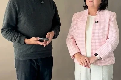 Henrique Ternus e Rosane de Oliveira