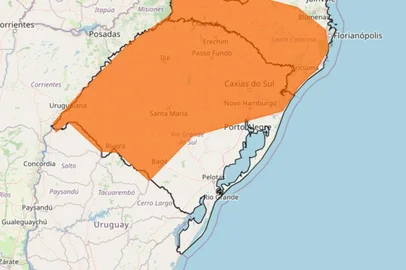 O Instituto Nacional de Meteorologia (Inmet) emitiu dois alertas para tempestade no Rio Grande do Sul. Ambos entraram em vigor na manhã desta segunda-feira (16) e têm vigência até terça-feira (17).<!-- NICAID(16226240) -->