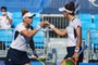 27.07.2021 - Jogos Olímpicos Tóquio 2020 - Tênis Duplas Feminino. Na foto as atleta Luisa Stefani e Laura Pigossi. Foto: Wander Roberto/COB<!-- NICAID(14846930) -->