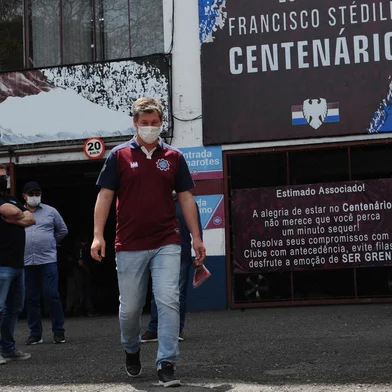 CAXIAS DO SUL, RS, BRASIL (14/10/2021)Saído do Ser Caxias do Estádio Centenário para o jogo das quartas de final do Campeonato Brasileiro con tra o ABC. (Antonio Valiente/Agência RBS)<!-- NICAID(14915244) -->