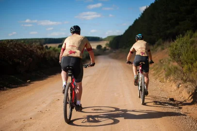 Pedal na Rota Romântica, no interior de São Francisco de Paula.<!-- NICAID(15062363) -->
