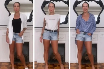 Versátil e atemporal, o short jeans também pode ser elegante<!-- NICAID(15295171) -->