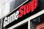 NEW YORK, NEW YORK - JANUARY 27: GameStop store signage is seen on January 27, 2021 in New York City. Stock shares of videogame retailer GameStop Corp has increased 700% in the past two weeks due to amateur investors.   Michael M. Santiago/Getty Images/AFP<!-- NICAID(14702117) -->