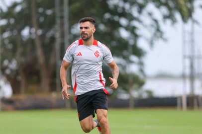 bruno henrique no treino do inter