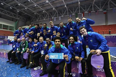 Handebol masculino, ouro Pan Jr