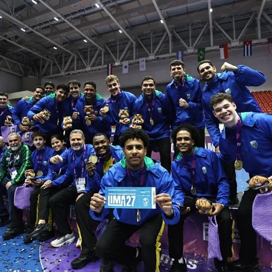 Handebol masculino, ouro Pan Jr