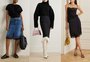 Barras de renda em saias roubam o protagonismo nos looks