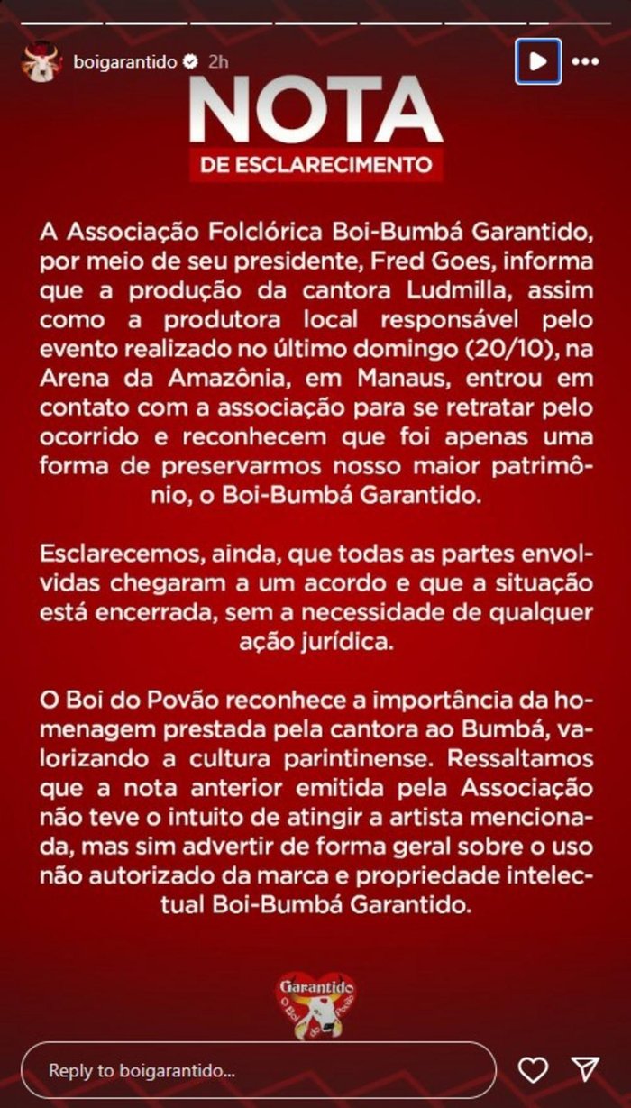 @boigarantido Instagram / Reprodução @boigarantido Instagram / Reprodução
