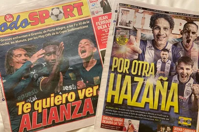 Jornais peruanos embalam Alianza Lima contra o Grêmio: "Façanha"<!-- NICAID(16081451) -->