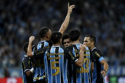 PORTO ALEGRE, RS, BRASIL, 19-03-2026: Grêmio recebe o Vitória na Arena, em jogo válido pela sétima rodada do Brasileirão. Fotos: Duda Fortes/Agencia RBS<!-- NICAID(16249107) -->