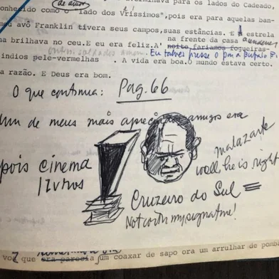 Pré-original do livro Solo de Clarineta, de Erico Verissimo, adquirido pela Biblioteca Pública do Estado.<!-- NICAID(15092856) -->