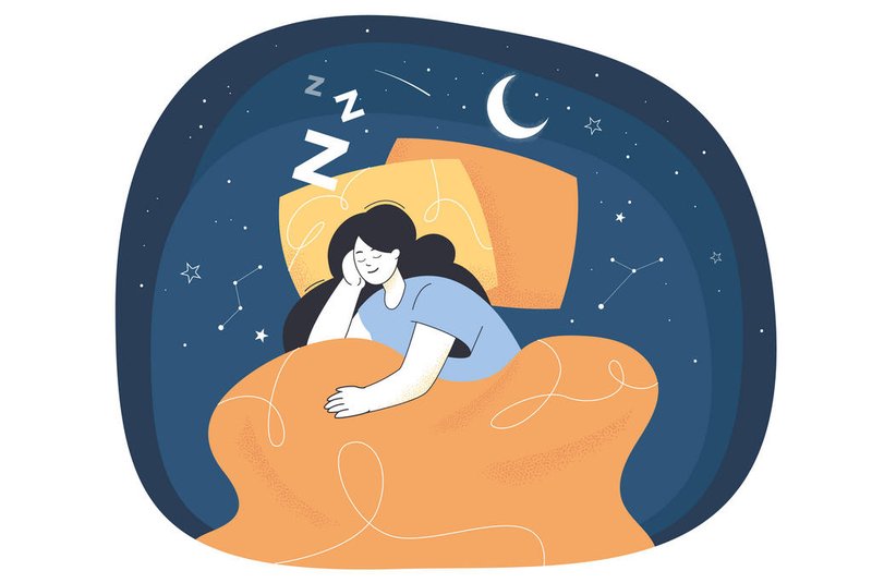Lucid dreaming of sleeping woman at nightIlustração de sono - Foto: Bro Vector/stock.adobe.comFonte: 486853867<!-- NICAID(15546107) -->