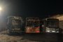 Incêndio destrói seis ônibus de transporte coletivo em Uruguaiana<!-- NICAID(15696581) -->