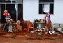 Relembre: após enxurrada, sábado é de reconstrução em Barra do Rio Azul 