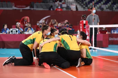 vôlei sentado, paralimpíadas, tóquio 2020, brasil, canadá<!-- NICAID(14873693) -->