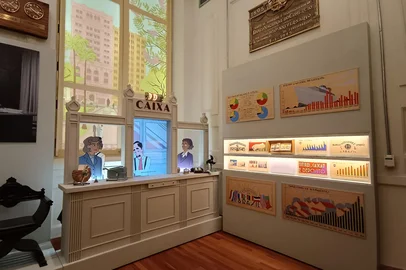 Expoisção Memória Vintage: bancando a economia, no Farol Santander Porto Alegre<!-- NICAID(16007468) -->