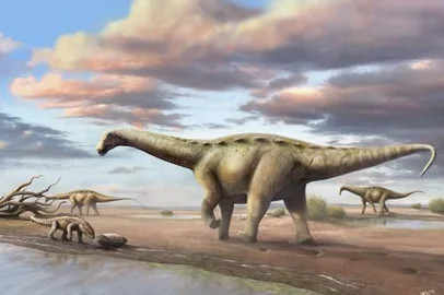 Reconstituição da nova espécie de dinossauro anão de Ibirá